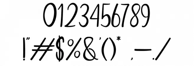 Summer Yesterday Font OTHER CHARS