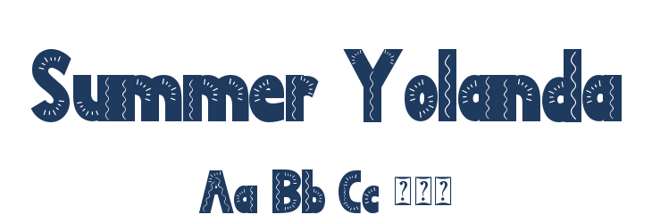 Summer Yolanda Font Preview