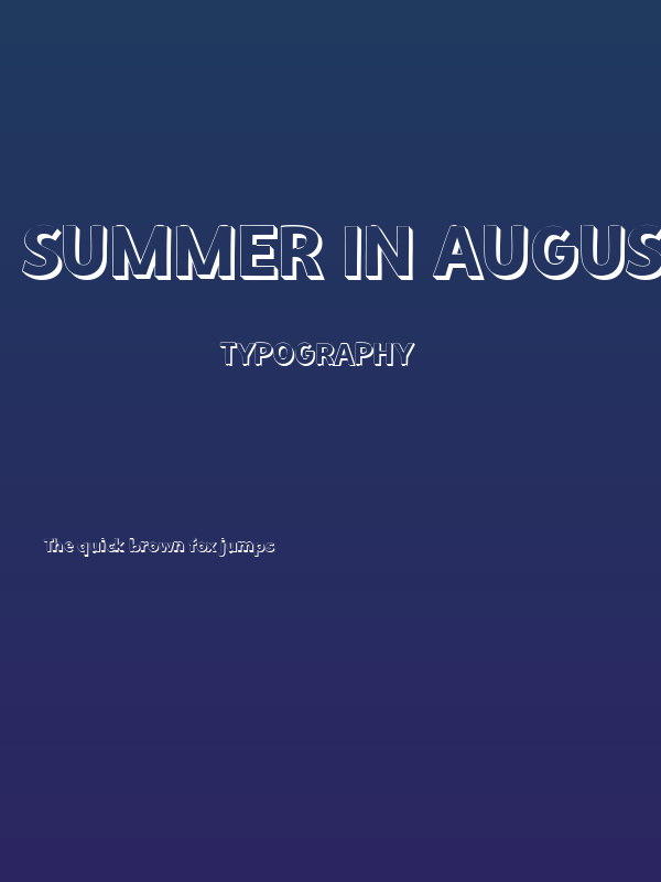 Summer in August Poster
