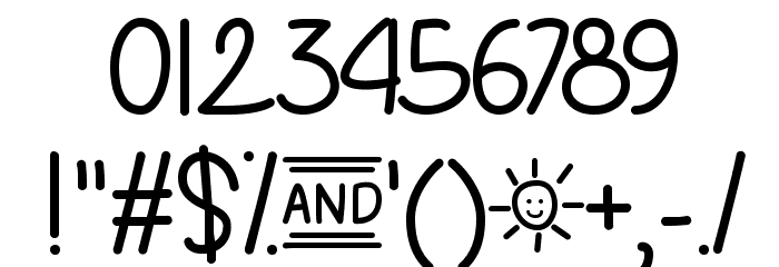Summer in December Font OTHER CHARS