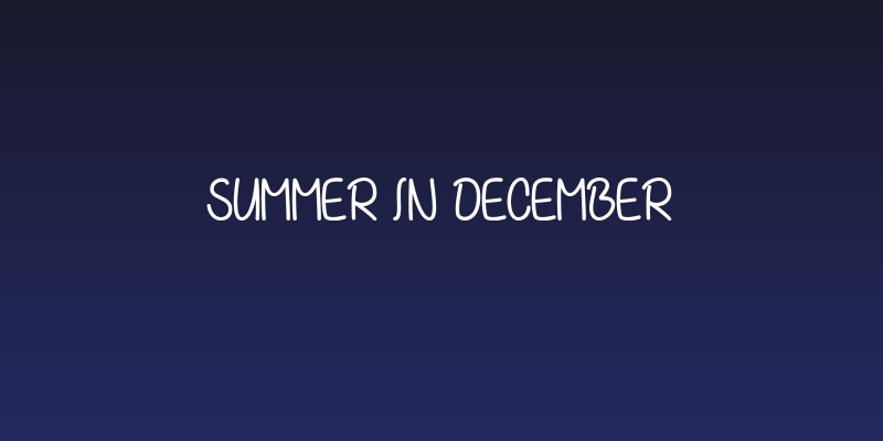 Summer in December Social Header