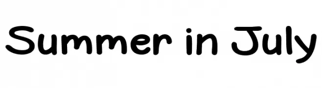 Summer in July  Free Fonts Download