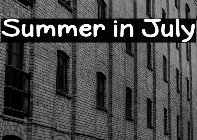 Summer in July Schriftart examples