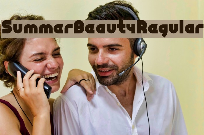 SummerBeautyRegular Font examples