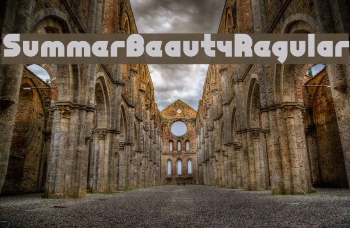 SummerBeautyRegular Font examples