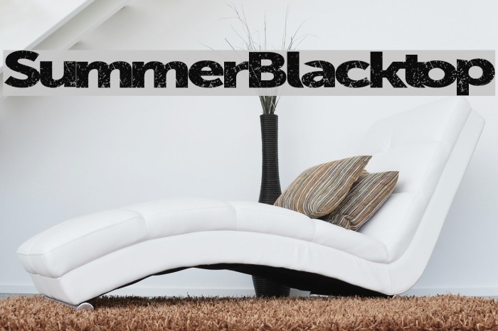 SummerBlacktop फ़ॉन्ट examples