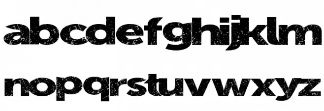 SummerBlacktop Caratteri MINUSCOLO