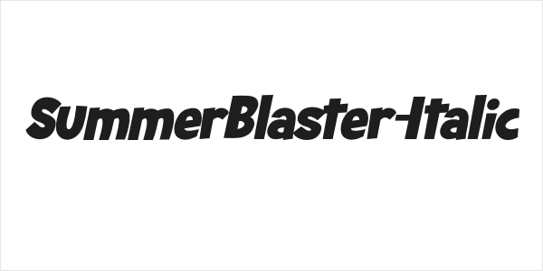 SummerBlaster-Italic Logo
