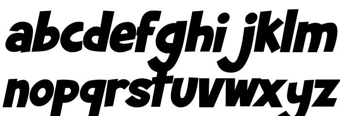 SummerBlaster-Italic Font LOWERCASE