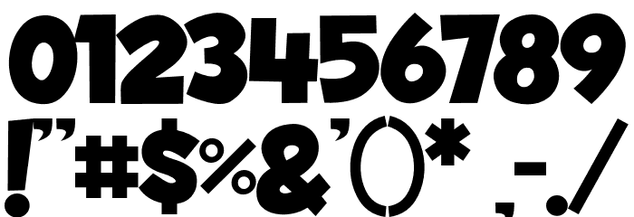 SummerBlaster Font OTHER CHARS