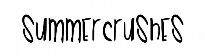 SummerCrushes  les polices de caractères gratuit tlcharger