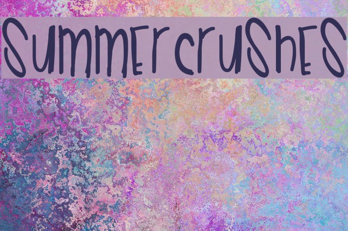 SummerCrushes Font examples