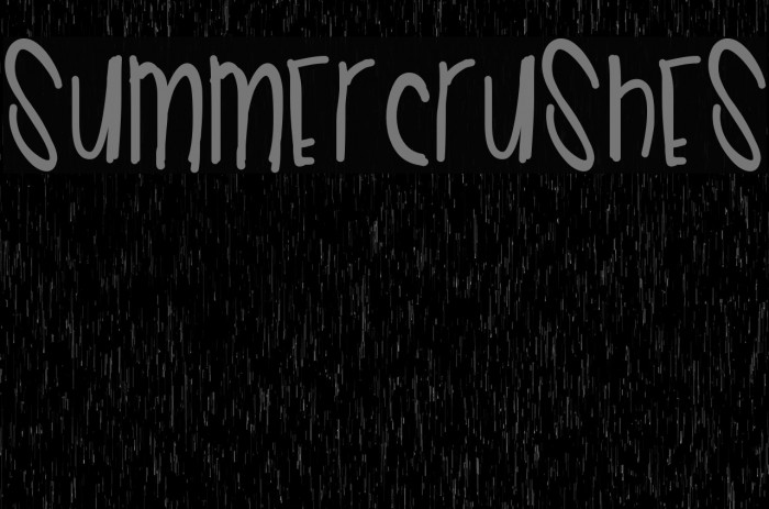 SummerCrushes Font examples