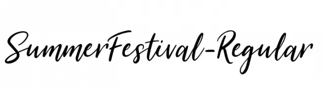 SummerFestival-Regular  免费字体下载