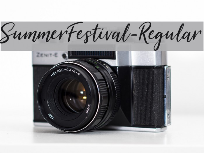 SummerFestival-Regular Font examples