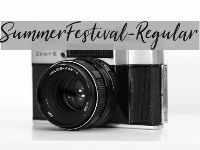 SummerFestival-Regular フォント examples