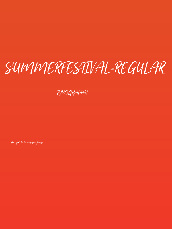 SummerFestival-Regular Poster