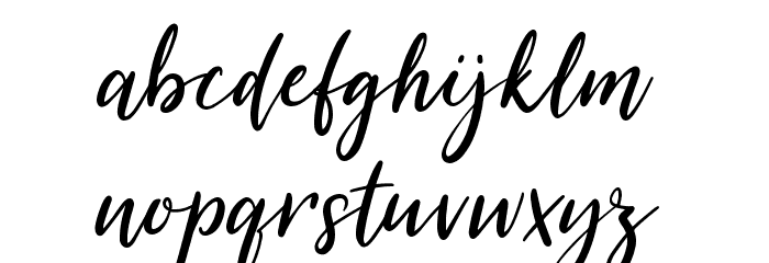 SummerFestival-Regular Font LOWERCASE