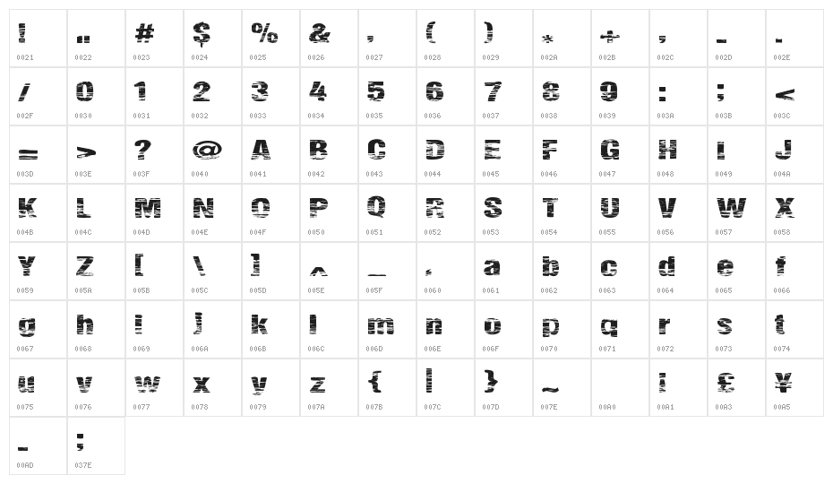 SummerFestival Character Map