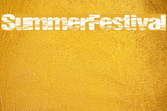 SummerFestival Font examples