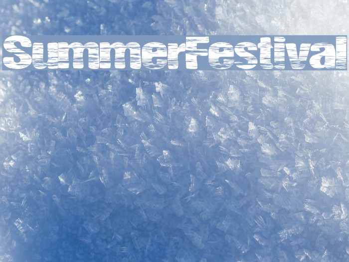 SummerFestival Font examples