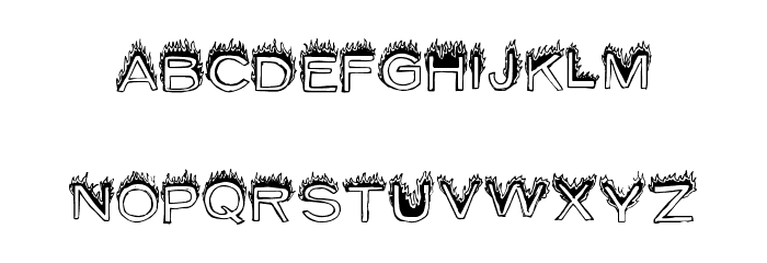 SummerFire Font LOWERCASE