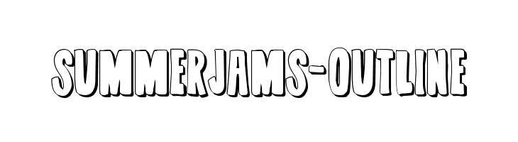SummerJams-Outline  Frei Schriftart Herunterladen