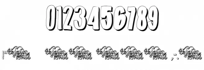 SummerJams-Outline Font OTHER CHARS