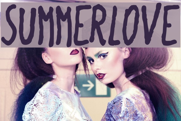SummerLove Шрифта examples