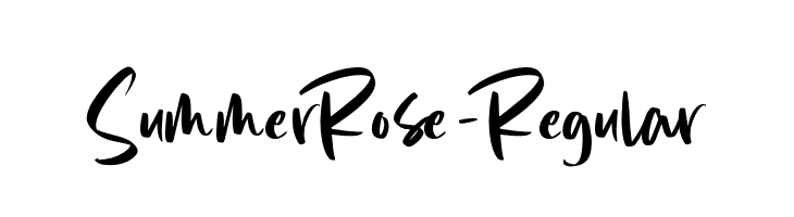 SummerRose-Regular  免费字体下载