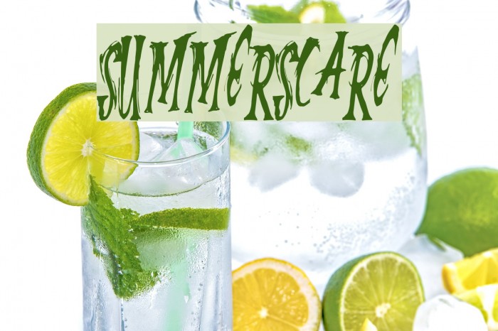 SummerScare Font examples