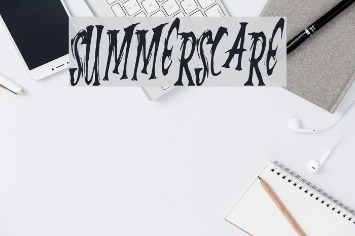 SummerScare Font examples