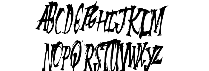 SummerScare Font LOWERCASE