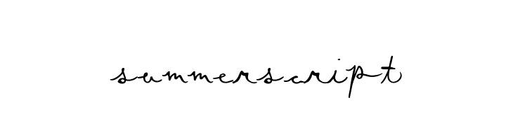 SummerScript Font