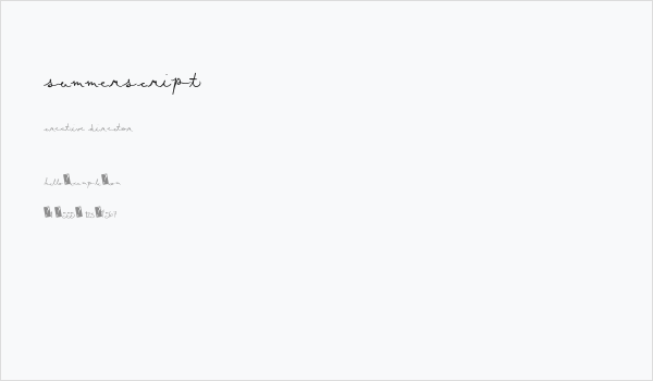 SummerScript Business Card