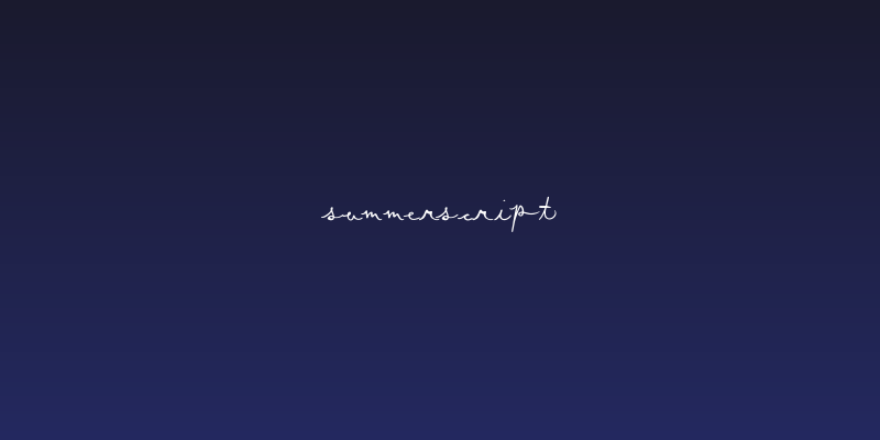SummerScript Social Header