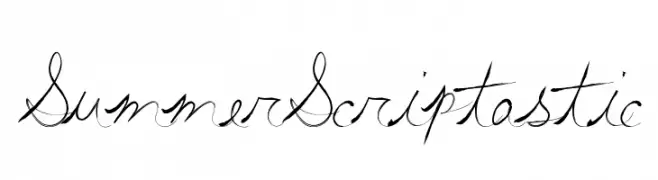 SummerScriptastic  Frei Schriftart Herunterladen