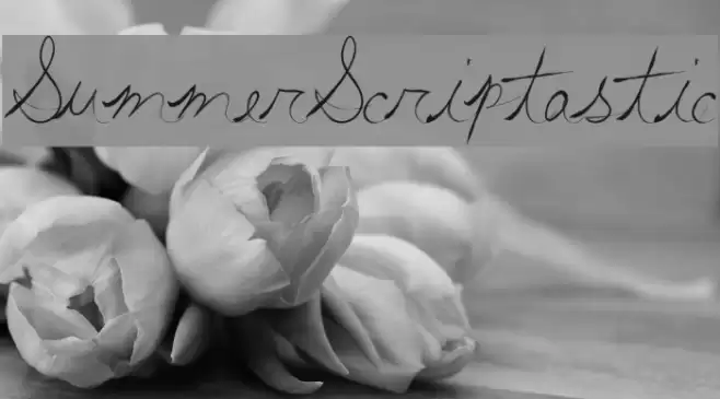 SummerScriptastic Fonte examples