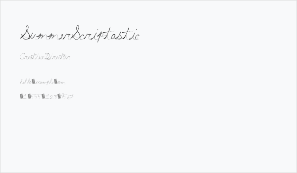 SummerScriptastic Business Card