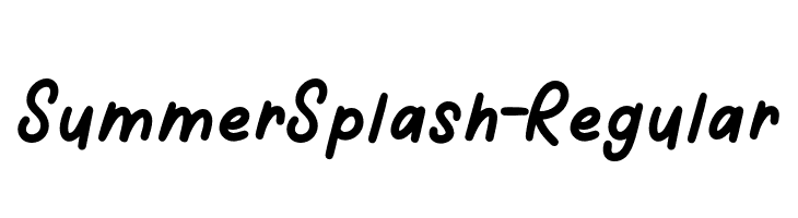 SummerSplash-Regular Fuentes