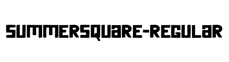 SummerSquare-Regular  font caratteri gratis