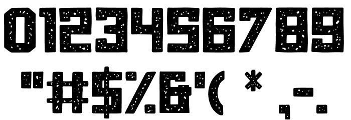 SummerSquareRough Font OTHER CHARS