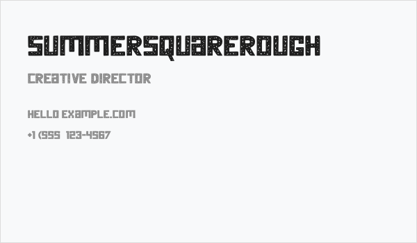 SummerSquareRough Business Card