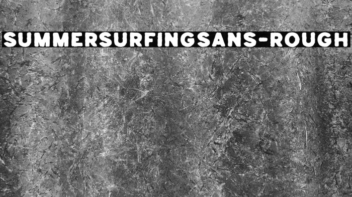 SummerSurfingSans-Rough Example 3