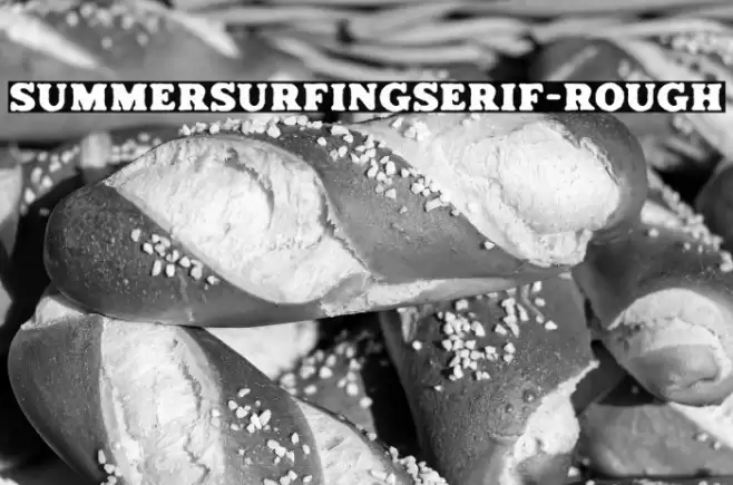 SummerSurfingSerif-Rough Caratteri examples