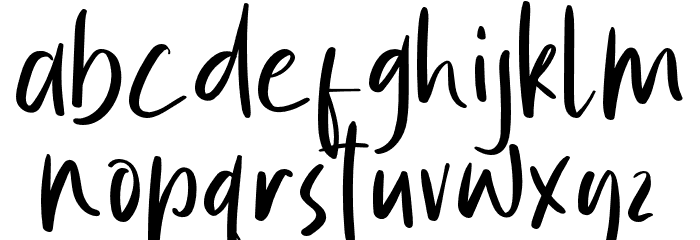 SummerVibes Font LOWERCASE