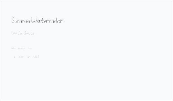 SummerWatermelon Business Card