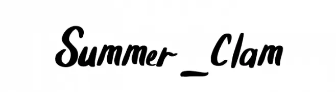 Summer_Clam  Frei Schriftart Herunterladen