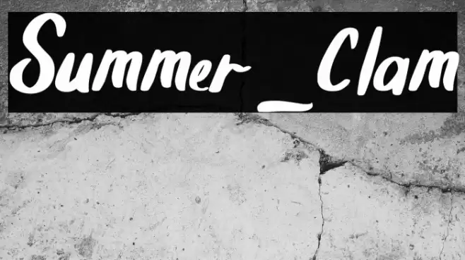 Summer_Clam Font examples