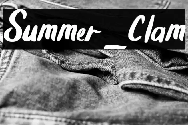 Summer_Clam Font examples